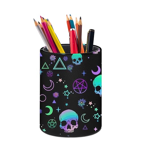 XUWU Magic Skull Pen Holder Pencil Cup for Desk Organizer
