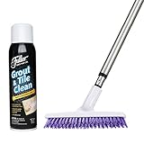 Fuller Brush Tile Grout E-Z Scrubber + Tile & Grout Cleaner - Lightweight Multipurpose Power Surface...