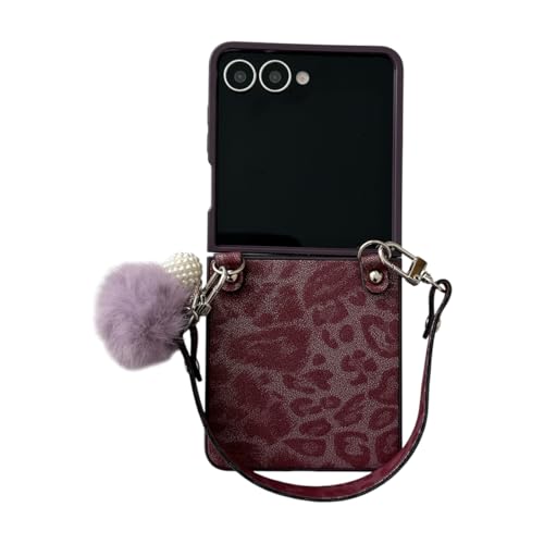 QYFZXLV Samsung Galaxy Z Flip 7�p�P�[�X�A���X�g�X�g���b�v�t���A�t�@�b�V�����q���E���f�U�C���A�ϏՌ������h�~�g�ѓd�b�ی�J�o�[(�p�[�v��)