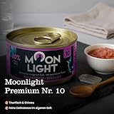 Moonlight Premium Nassfutter für Katzen, Nr.10 (24x80g Dose) - getreidefreie Rezeptur - Delikatesse im eigenen Saft - mit natürlichem Taurin, Thunfisch & Shirasu