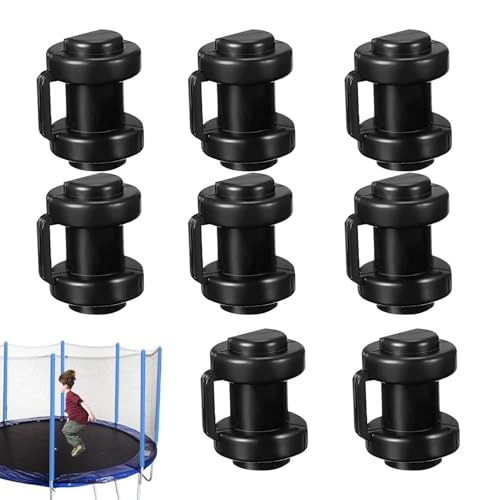 【Facile da installare】 I tappi per pali per recinzione trampolino sono semplici da usare e devi solo ruotare i tappi sul coperchio con la mano, offrendoti molta comodità.
