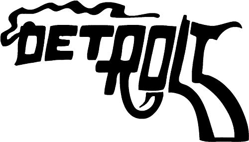 Detroit Smoking Gun Vinyl Decal Bumper Wall Laptop Window Sticker 5"