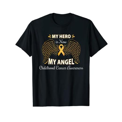 My Hero is now my angel, Camisetas de conciencia sobre el cáncer infantil Camiseta