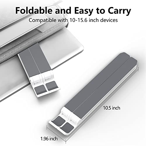 Image of Ritsila Adjustable Laptop Stand, Portable Aluminum Computer Stand Laptop Holder for Desk, Foldable Ventilated Cooling Notebook Stand for MacBook Pro /Air, HP, Lenovo, Sony, Dell, More 10-15.6 inch Laptops
