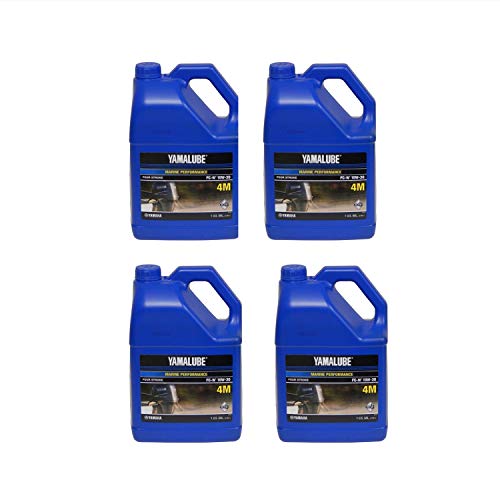 Yamalube 10W30 4-M Outboard Mineral FC-W Engine Oil (Case of 4), #LUB-10W30-FC-04
