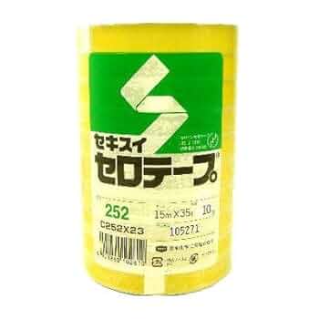 セキスイ セロテープ 【15mm×35m】10巻×20セット(計200巻) Amazon.co.jp: セキスイ セロテープ 15mm×35M巻き 200巻 (1箱