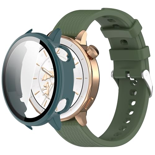 QHBAMD OnePlus Watch 3 43mm �h���X�|�[�c�V���R�����v�o���h - PC�P�[�X �\�t�g �ʋC�� ���߉\�ȃX�g���b�v �W��/�����j���O�p