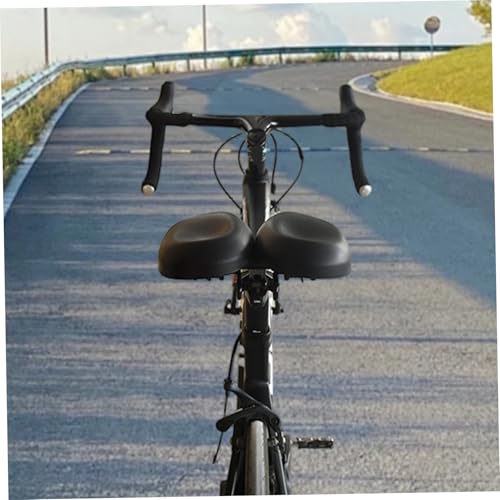 Siège de vélo sans nez avec double coussinet doux et absorption des chocs - 6