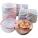 GOGOODA 4 Pcs Laundry Bag for Bras, Bra Washer Protector, Bra Lingerie Wash Bag with AUTO Lock Design Zipper (Pink)