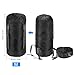 PATIKIL Compression Stuff Sack, 15L M Size Waterproof Sleeping Bag Storage Sack Portable Compression Bag for Backpacking Camping, Black