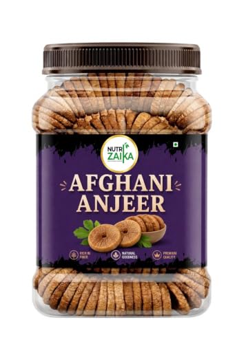 Image of Nutrizaika Premium Afghani Anjeer 500gm | Naturally Soft & Juicy Dried Figs| No Added Sugar | Rich Source Of Fiber | Low in Fat Dry Fruit