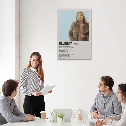 HAUEWB4HEWY Delirium by Ellie Goulding Poster Aesthetic Canvas Cover Wall Art Poster Modern Art Paintings for Living Rooms 12x18inch(30x45cm) Unframe-style - Image 4