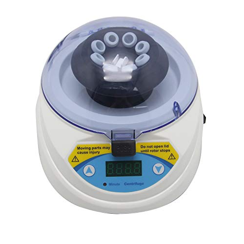 Huanyu Mini Benchtop Centrifuge 4,000Rpm Micro Clinical Lab Centrifuge High Speed Centrifuge 9999Min Timer 8 Holes For 2.0/1.5/0.5/0.2Ml Tubes (110V, Mini-4K) #TOP6
