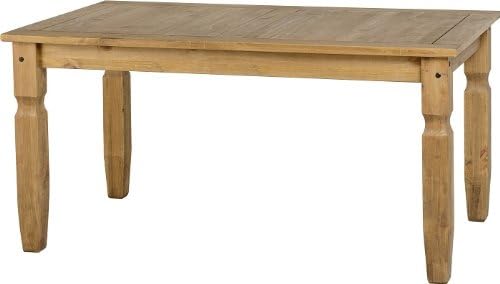 Seconique Corona 5' Dining Table in Distressed Waxed Pine, 5 feet