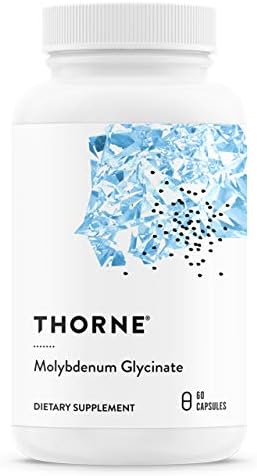 Thorne Molybdenum Glycinate - Trace Mineral Supplement for Liver Support and Detoxification of Environmental Toxins - 60 Capsules