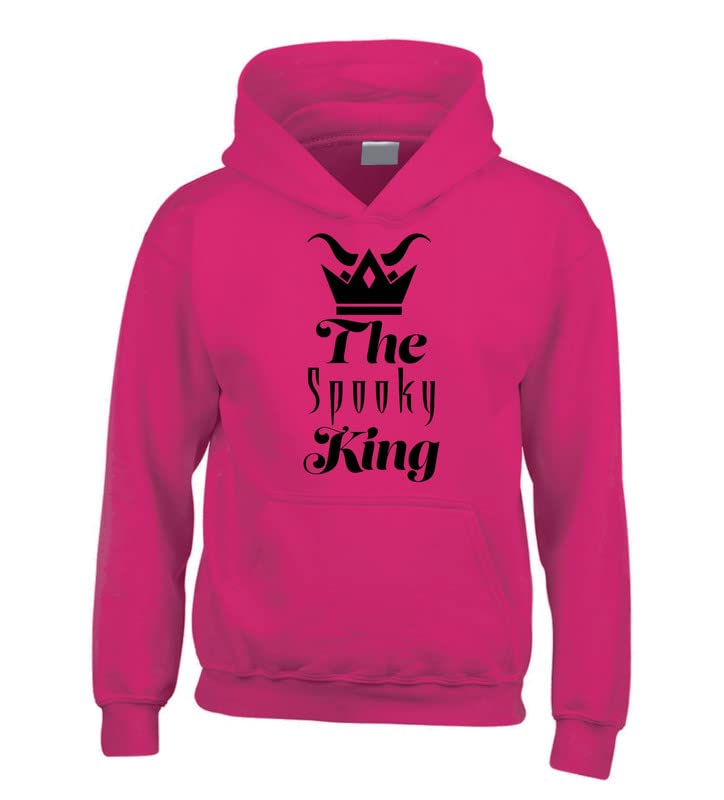 Sweat à capuche fuchsia The Spooky King idéal pour vos sorties urbaines décontractées en automne