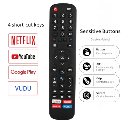 Télécommande de rechange ERF2A60 ERF2G60H ERF2K60H Hisense Android TV 4K - 2