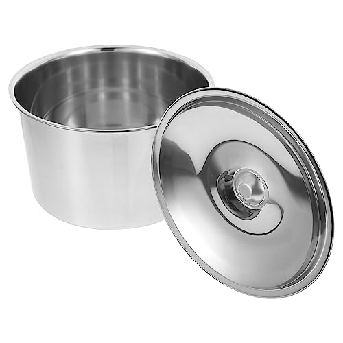 Set de bowl grande de acero inoxidable con tapa miniatura 1