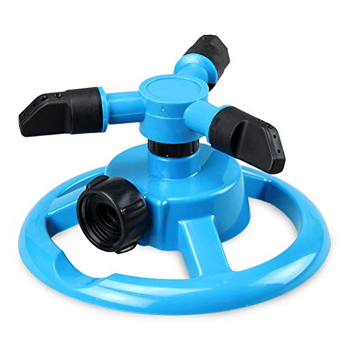 BST-MAI Garden Sprinkler, Adjustable 360 Degree Rotation Lawn Sprinkler, Large Area Coverage, Multipurpose Yard Sprinklers for Plant Irrigation and Kids Playing(Blue)