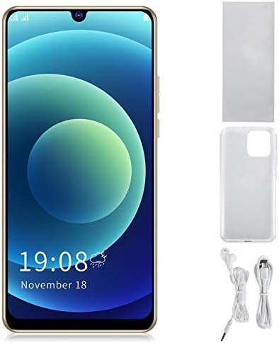 Dpofirs IP12 PRO+ Unlocked Smartphones6.26'' HD Full Waterdrop Screen1+8GBFace Fingerprint UnlockWifi+BT+FM+GPSSC7731E Quad-Core CPUfor Android 8.1Dual Card Dual Standby(gold)