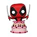 Funko Marvel: POP! Deadpool 30th Anniversary Collectors Set - Backyard Griller Deadpool, Coffee Barista, Deadpool in Cake, Dinopool