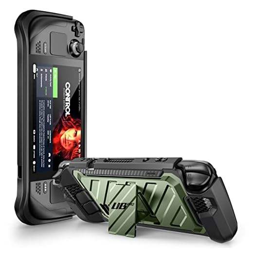 SUPCASE for Steam Deck 2022 Case with Kickstand (Unicorn Beetle Pro), [Military-Grade Protection] [Ergonomic Design] Dockable Integrated Cover Accessories for Steam Deck OLED 2023, Guldan