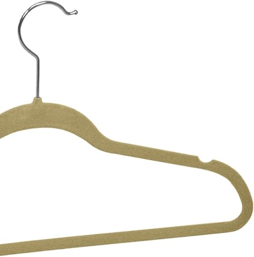 Miniatura 9 de Home Basics Perchas para trajesropa de interior de acero negro para interiores (paquete de 25), 9.25 pulgadas de alto x 18 pulgadas de ancho x 0.25