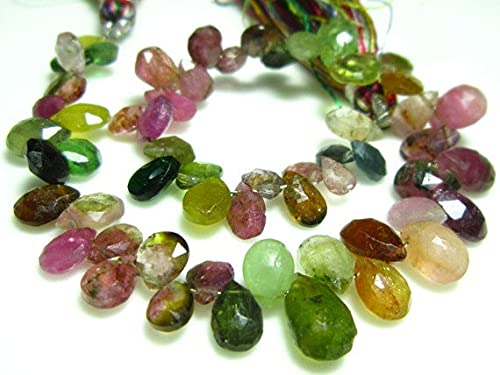 Tourmaline AA briolettes poire de haute qualité pour joaillerie artisanale