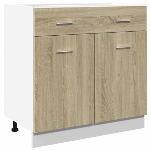 vidaXL Armoire à tiroirs inférieure Lyon Chêne Sonoma 80 x 46 x 81,5 cm Bois d'ingénierie