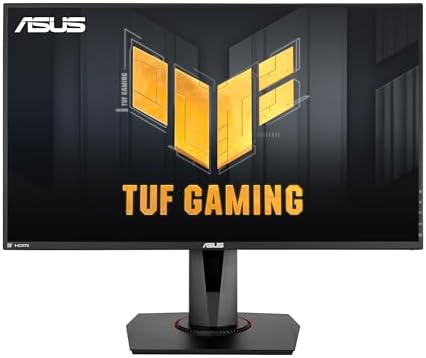 ASUS TUF Gaming VG279QM HDR Gaming Monitor - 27 Inch Full HD (1920 x 1080), Fast IPS, 280Hz, 1 ms (GTG), Extreme Low Motion Blur Sync, G-SYNC Compatible, DisplayHDR 400, Black