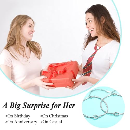 2Pcs Knot Bracelets for Girls Big and Little Sister, Best Friends Friendship Bracelets for Birthday Christmas4