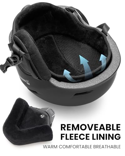 SNOWER Ski Helmet with Goggles, 2-in-1 Snowboard Helmet and Visor Goggles Combo - Adjustable Fit & Ventilation System - Snow Helmets for Men&Women - Thumbnail 4