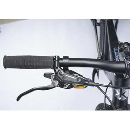zhangbaoshun Mountainbike Herren 29 Zoll,Hydraulische Scheibenbremsen,1x12 Kettenblatt,Aluminiumrahmen,29x2.125 Reifen,Blockiersystem Vorderradgabel,Robustes Design,MTB für Offroad,29"-Spoked-Wheel – Bild 4