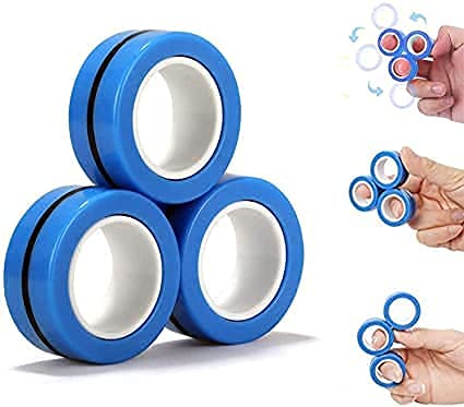 PECULIAR Anti-Stress Finger Magnetic Rings for Autism Anxiety Relief Focus Toys, Stress Relief Fidget Sensory Toys for All Age (Multi Color) (B09KH9PRKK) Amazon Price History, Amazon Price Tracker