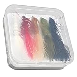 Vestamore 5 Pcs Fishing Lures Kit, Feather Streamer Fly With Realistic Design, High Carbon Steel Hooks, Assorted Colors, Compact Box For Trout Bass Salmon Fishing