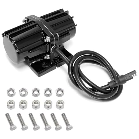 Signstek 200LB Vibrator Motor for Salt & Sand Spreader and Concrete Mixer 4000rpm 60W DC12V Cover