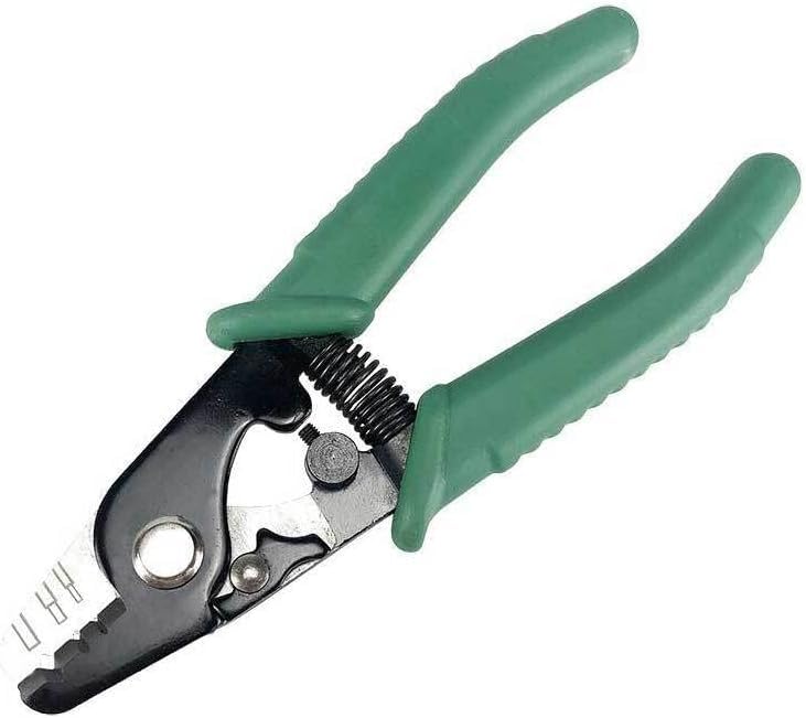 Image of Three Hole Fiber Optic Stripper with TPR Handle Optical Wire Cutter Stripping Pliers Steel Professional Portable Home Business Handheld Tool Equipment - YB326