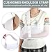 YAVOUN Breathable Mesh Arm Sling for Shower - Adjustable, Slings for Torn Rotator Cuff Injury, shower sling for shoulder - Right Left Arm for Men Women (White)