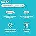 INTEX 28031E Pool Cover: For 12ft Round Metal Frame Pools – Includes Rope Tie – Drain Holes – 10in Overhang – Snug Fit