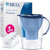 BRITA Carafe Filtrante Marella 2,4L Blue + 3 Cartouches MAXTRA PRO All-in-One - Emballage ...