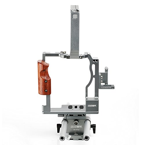 SevenOak SK-A7C2 Cage Pro con maniglia superiore scarpe Monte e 15mm Rods - misura per Sony A7 A7S ASR A7 II A7S II e A7R II alluminio