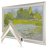German Silver Prismatic 3″ Color Chip Alloy Deco TV Frame (32″,43″,50″,55″,65″,75″,85″) Compatible ONLY with Samsung The Frame and Pro TVs (Fits 2021-2026, LS03A,LS03B,LS03C,LS03D,LS03FA,LS03FW)