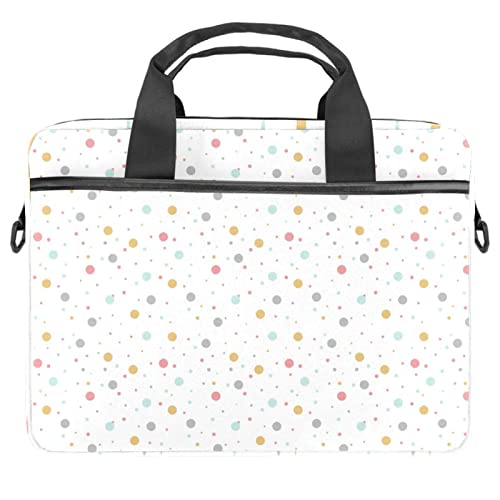 Bandolera maletín para portátil de 14.5 pulgadas y tablet con fondo de lunares