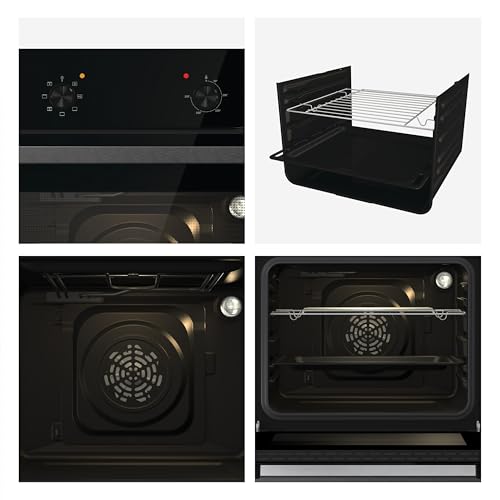 Hisense BI62020ABGUK - Built-in 60L Electric Single Oven - Black - 530x595x595 mm (DxWxH) - A Rated, Extra Large - Image 4