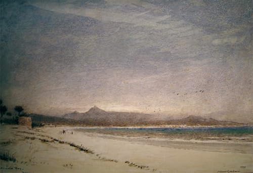 Affiche Baie d'Alcudia Majorque par Albert Goodwin - Impression sur Toile 60x90cm ZHAOSHAN