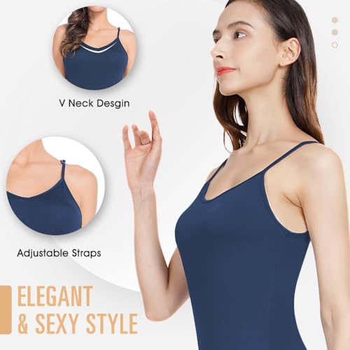 Image of MANCYFIT Long Slips for Under Dresses Full Length Adjustable Spaghetti Strap Nightgown