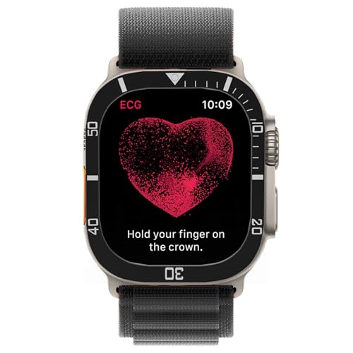 Lunette évidée Apple Watch 49mm PURYN en métal résistant premium - 5