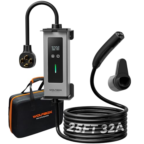 WOLFBOX 32Amp Portable Level 2 EV Charger