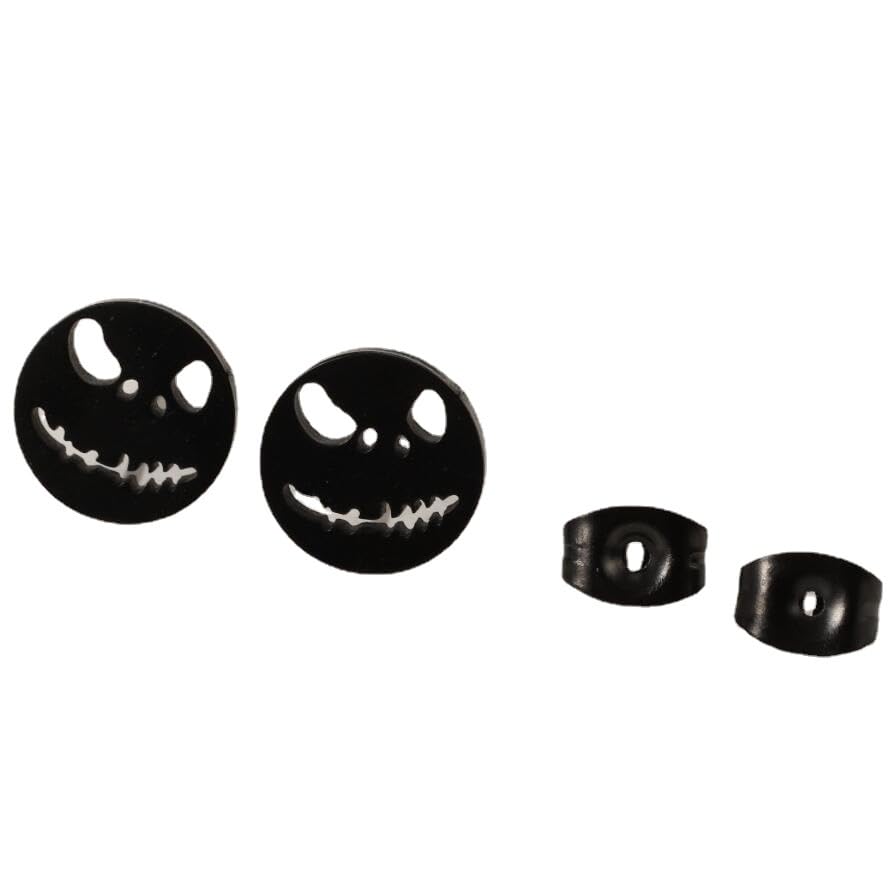 Paire de boucles d'oreilles araignée en acier inoxydable plaqué or 18 carats