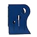 Homend Bookends Metal Iron Adjustable Books Holder Stand Desk Heavy Duty Nonskid Bookend (Blue, Medium)